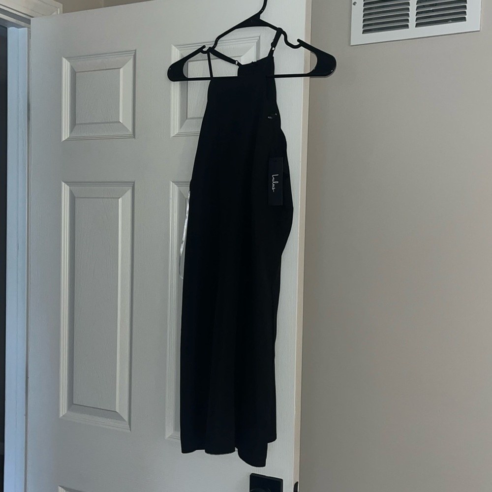 Endlessly endearing black dress Lulus NWT